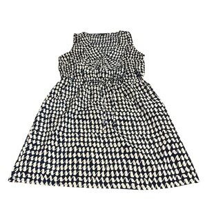 BeBop blue & white ruffle dress w/pockets